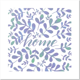 Watercolor home foliage - lilac Posters and Art